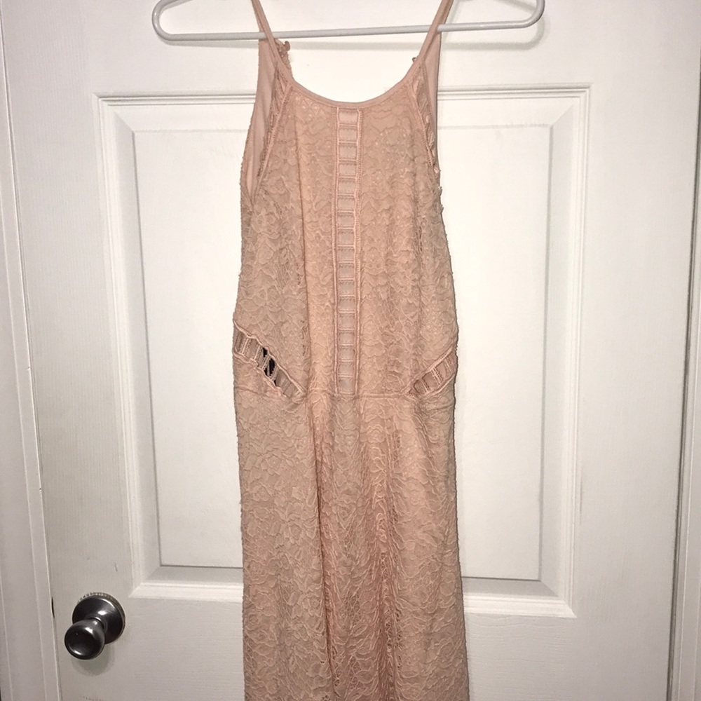 Light pink lace dress